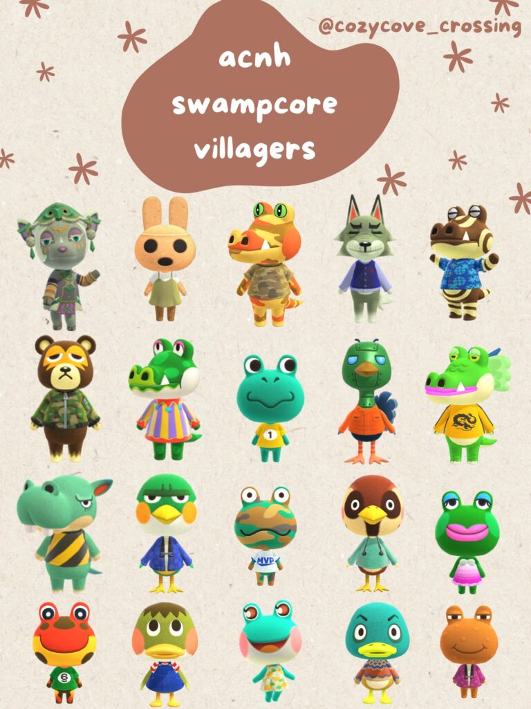 ACNH Swampcore Villagers