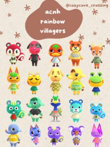 ACNH Rainbow Villagers