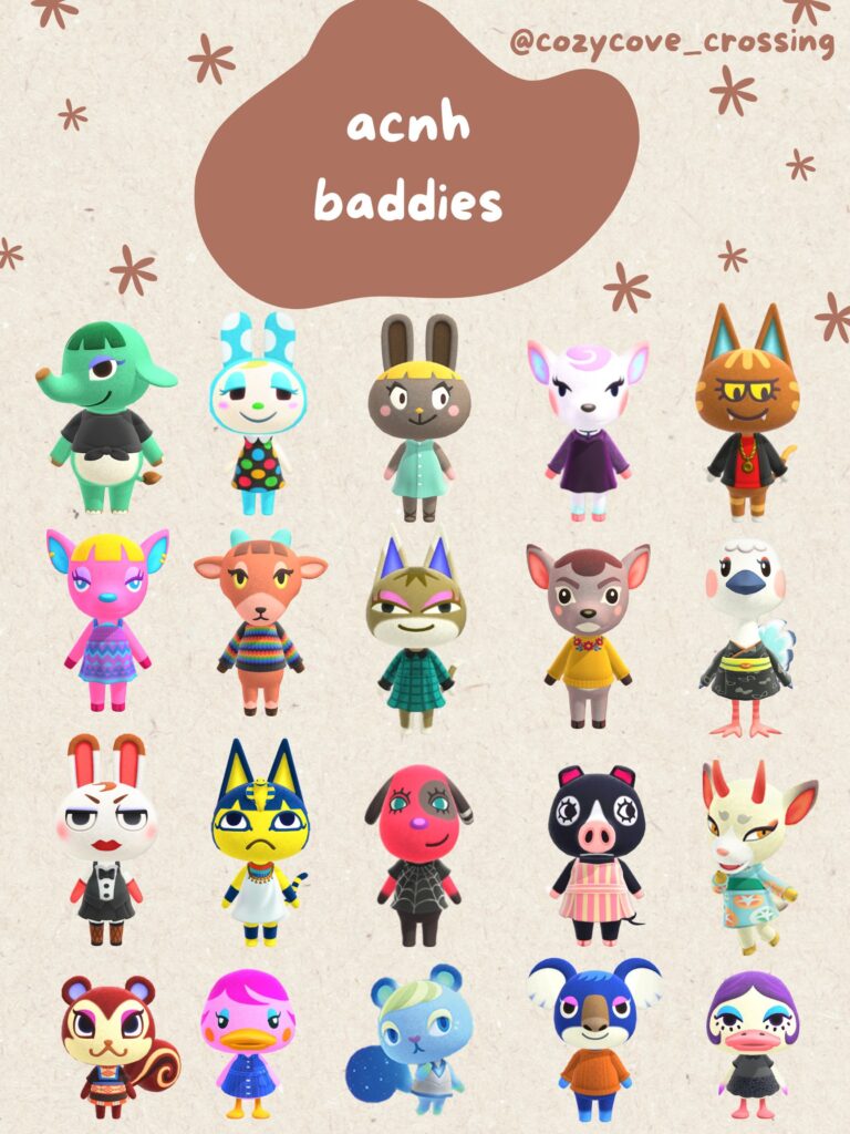 ACNH Baddie Villagers