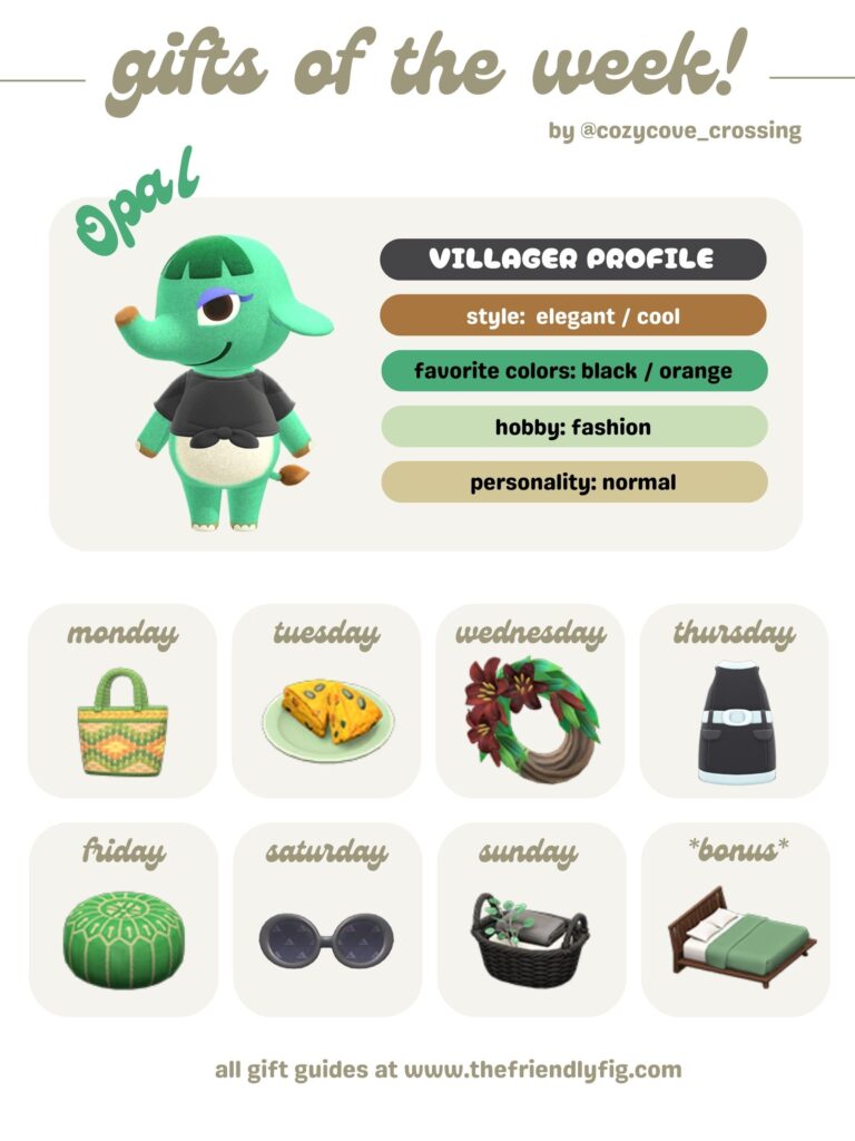 ACNH Gifts for Opal