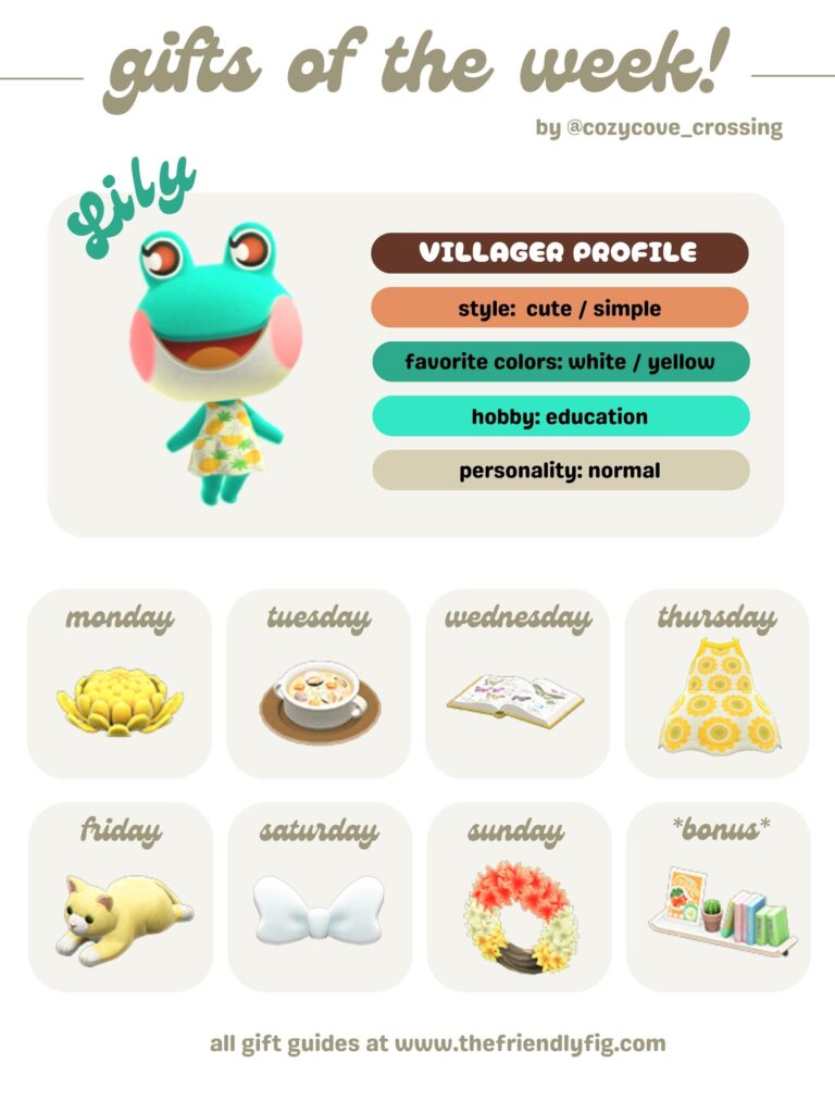 ACNH Gifts for Lily