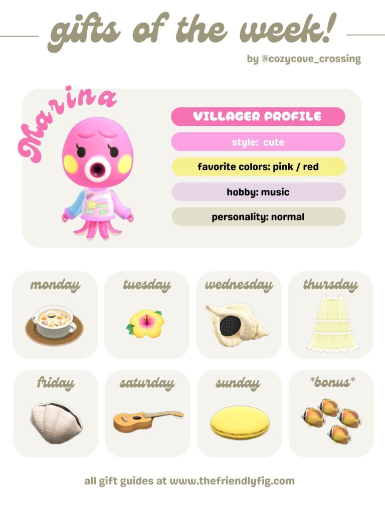 ACNH Gifts for Marina