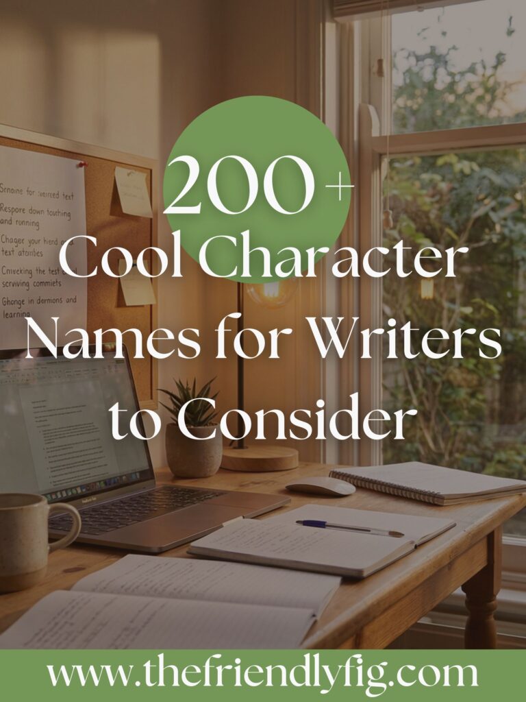 200+ of the Coolest Character Names for Writers to Consider