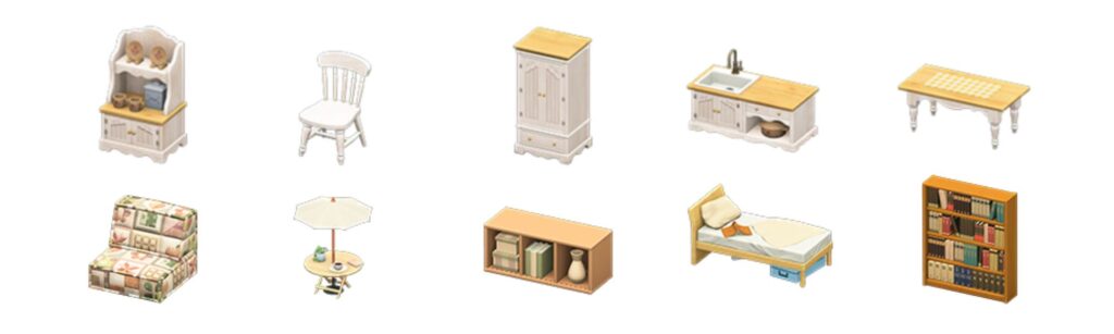 ACNH Cottagecore Furniture