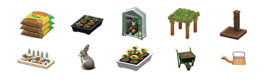 ACNH Gardening Items