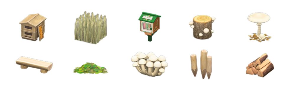 ACNH Cottagecore Natural Outdoor Items