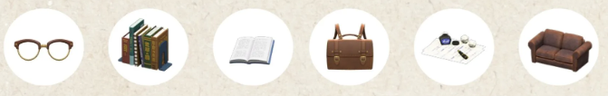 dark academia animal crossing items