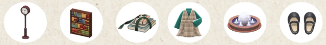 dark academia animal crossing items