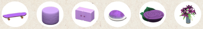 purple animal crossing items