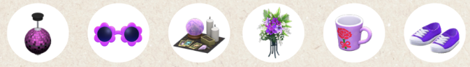 purple animal crossing items