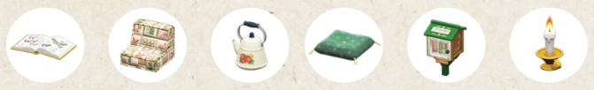 bookish animal crossing items