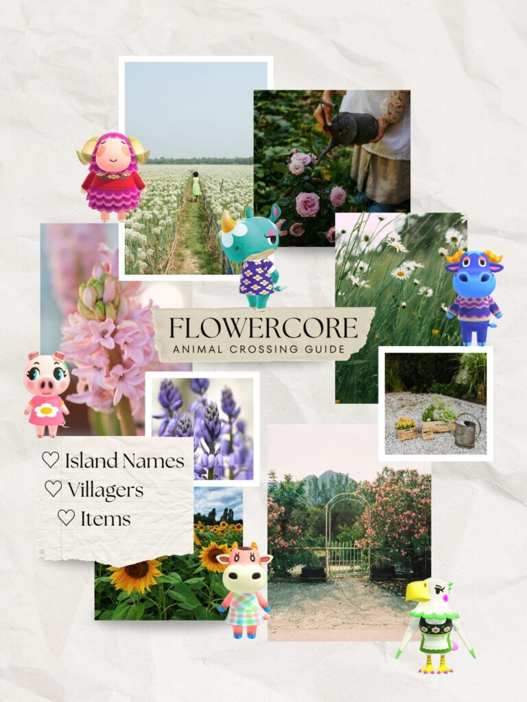 Flowercore Animal Crossing Island Ideas (Names, Villagers, Items)