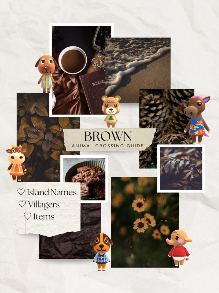 Brown Animal Crossing Island Ideas (Names, Villagers, Items)