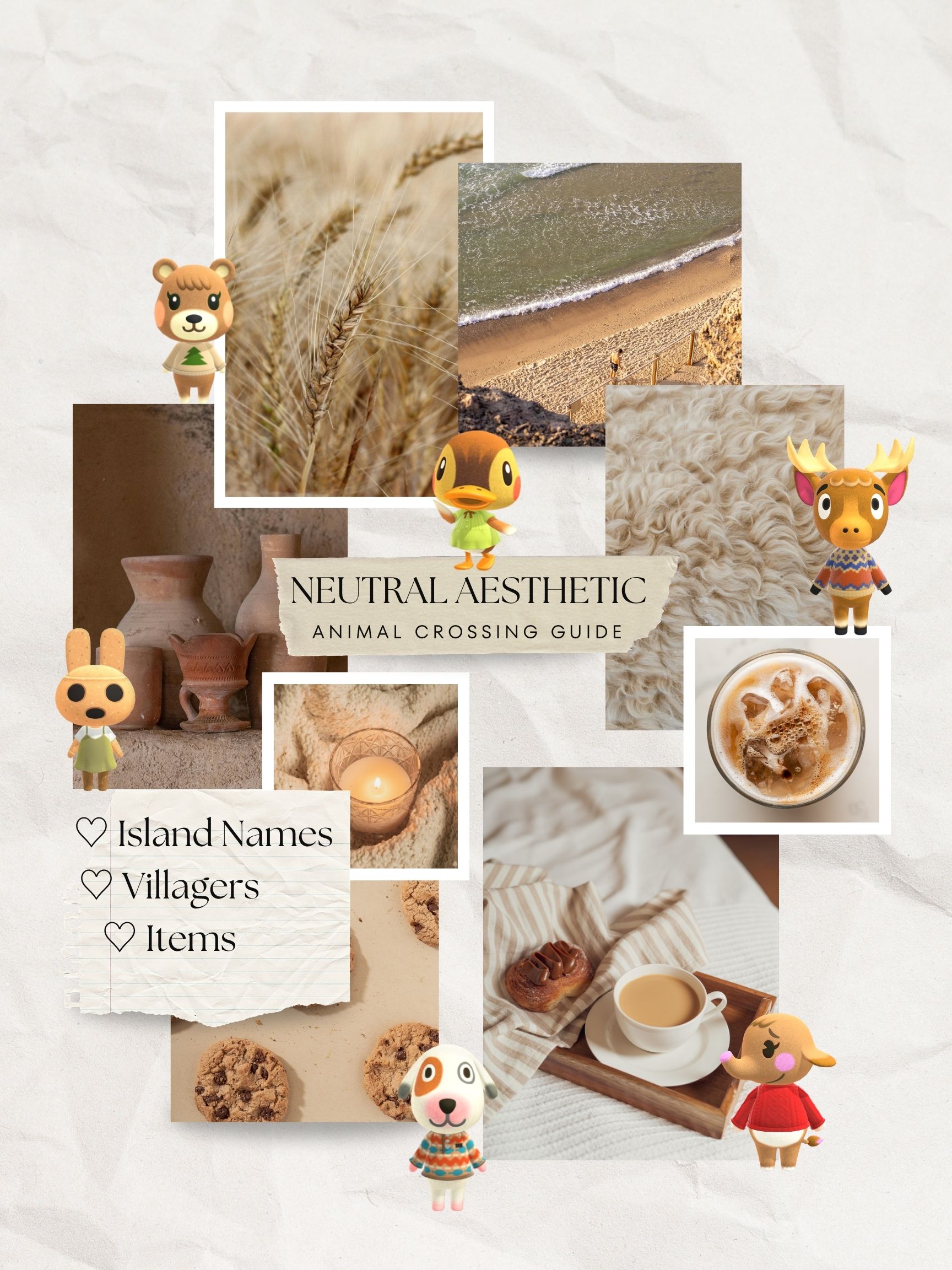 Neutral Animal Crossing Island Ideas (Beige & Cozy Aesthetic)
