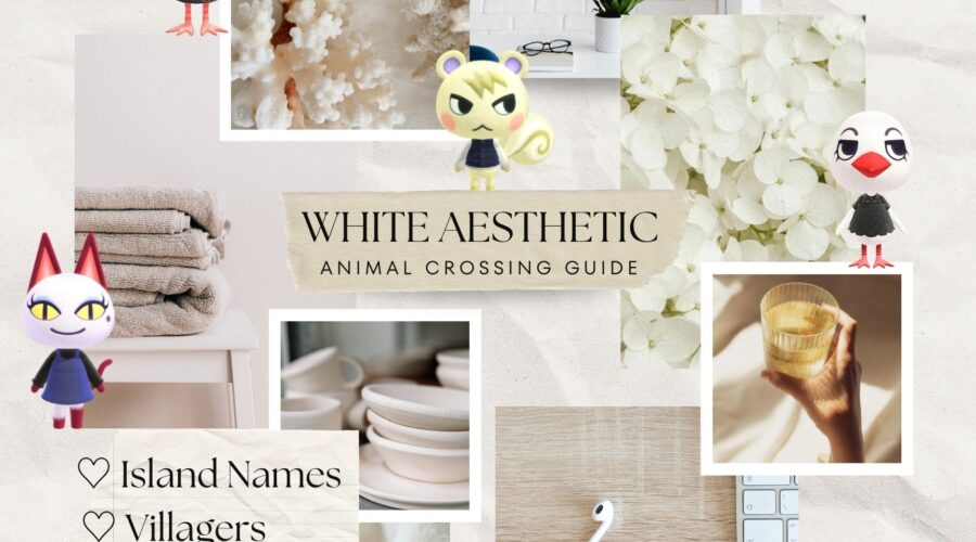 White Animal Crossing Island Ideas (Clean & Minimalist Vibes)