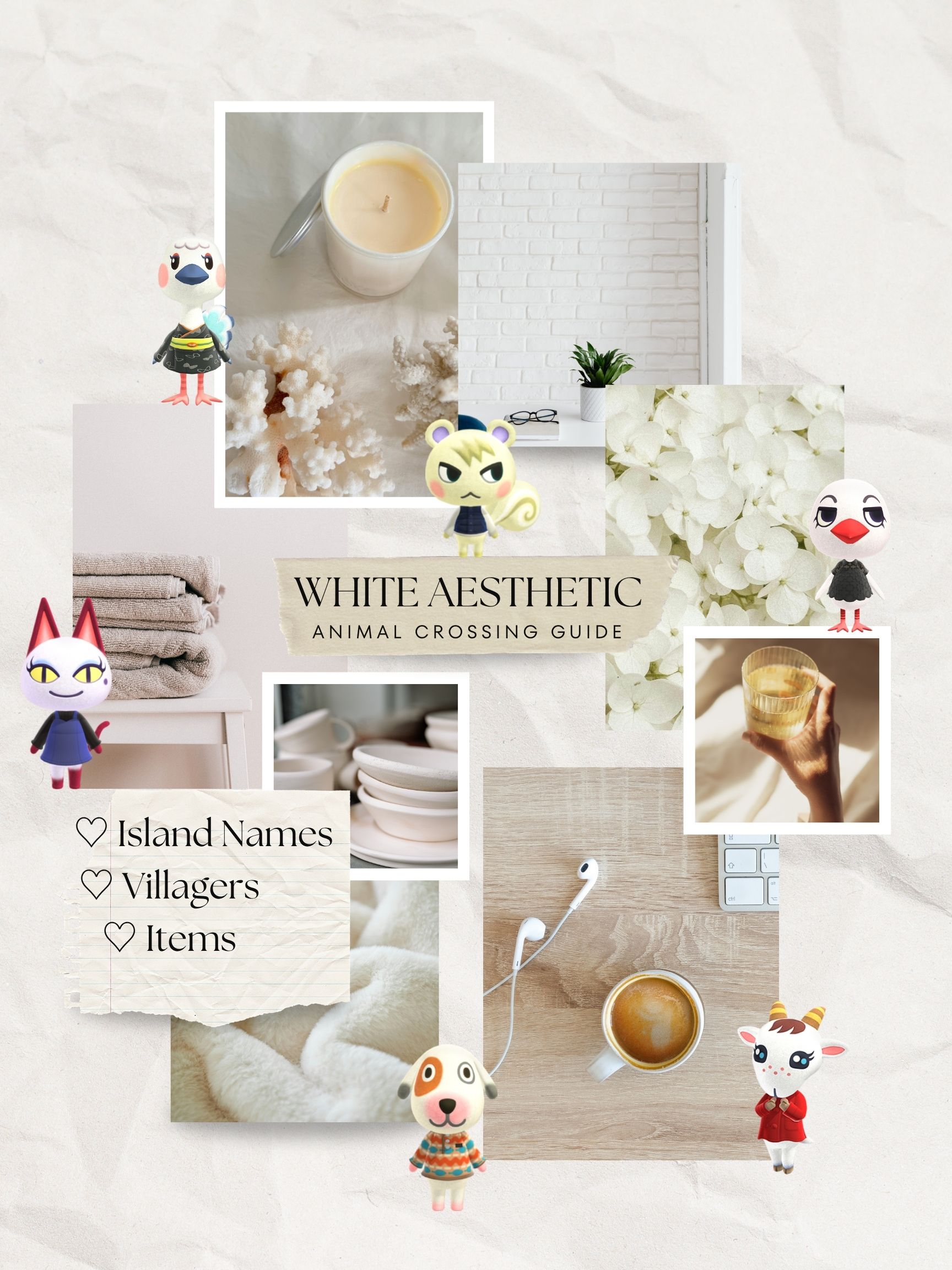 White Animal Crossing Island Ideas (Clean & Minimalist Vibes)