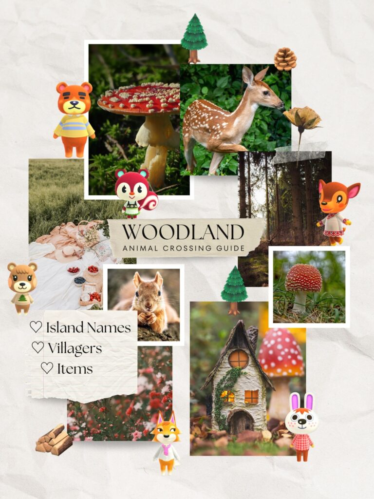 Cozy Woodland Animal Crossing Island Ideas (Names, Villagers, Items)
