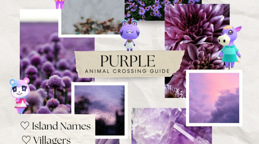 Purple Animal Crossing Island Ideas (Names, Villagers, Items)