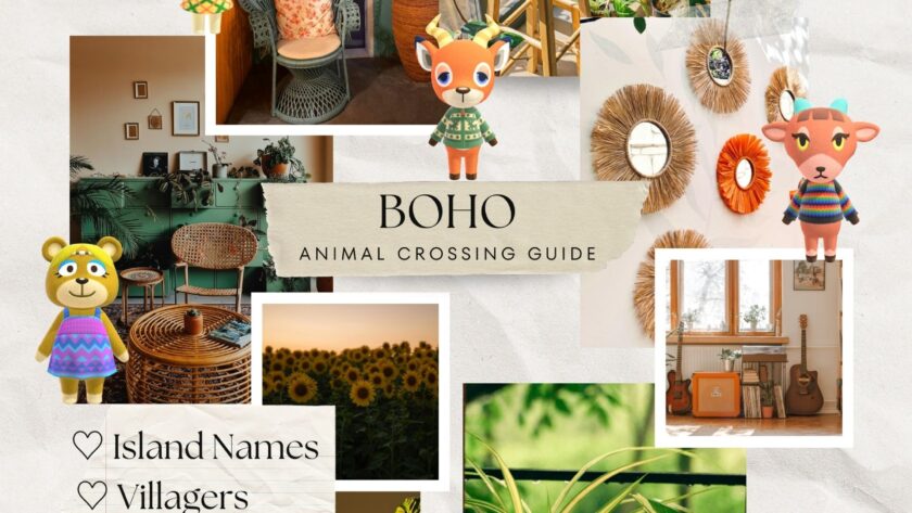 Boho Animal Crossing Island Ideas