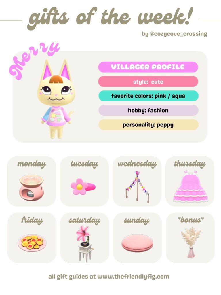 ACNH Gifts for Merry