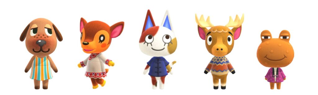 Natural animal crossing villagers