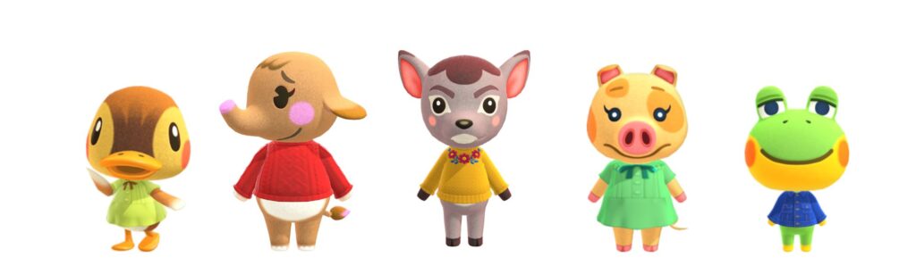 Natural animal crossing villagers