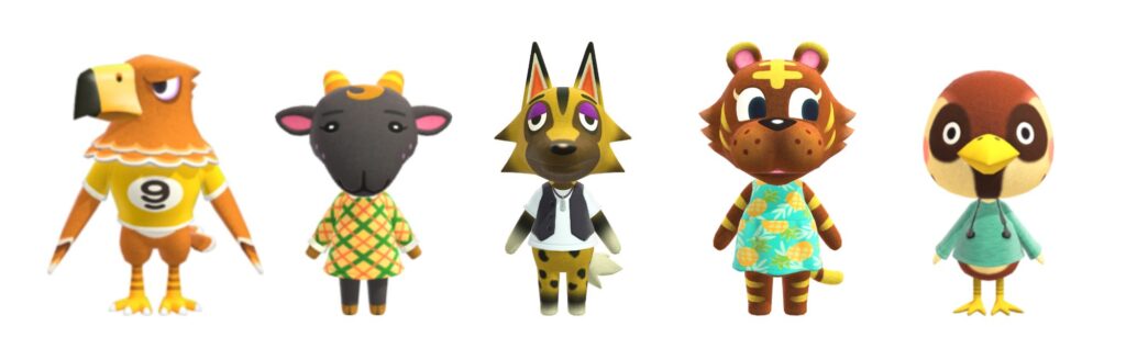 Natural animal crossing villagers