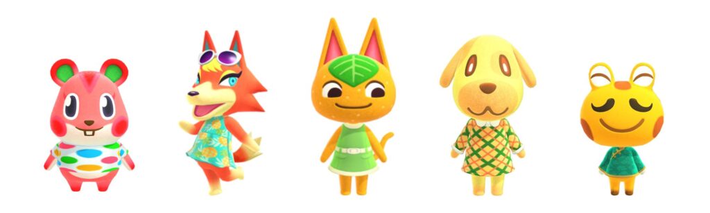 rainbow animal crossing villagers