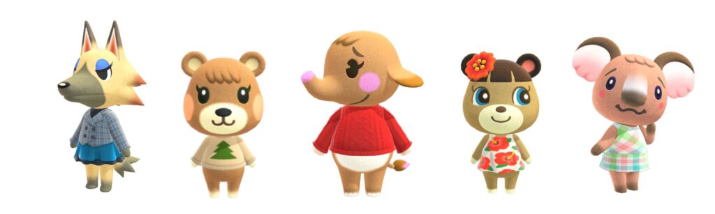 neutral animal crossing villagers