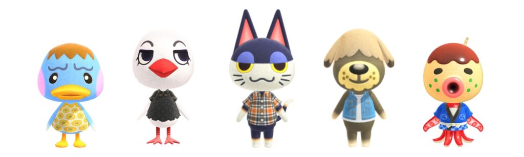 coastal animal crossing villagers
