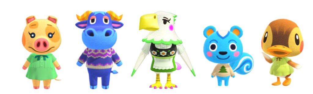flowercore animal crossing villagers