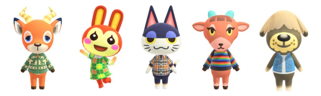 hippie animal crossing villagers