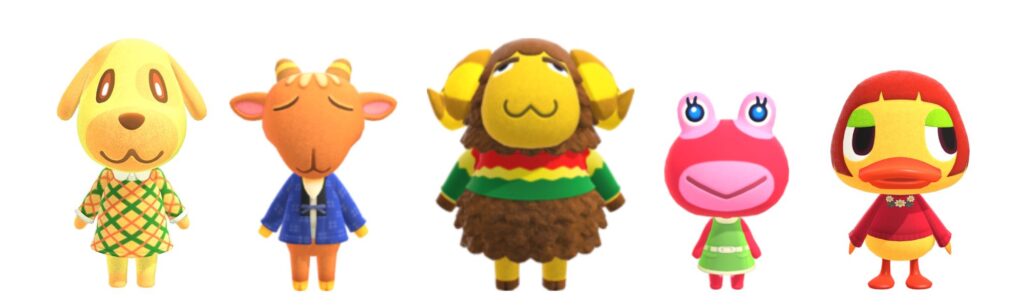 hippie animal crossing villagers