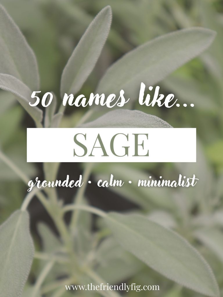 Names Like Sage (Calm, Grounded & Minimalist)