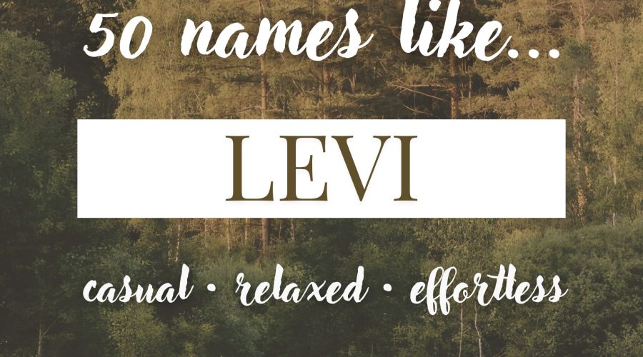 Names Like Levi (Relaxed, Casual & Effortless)