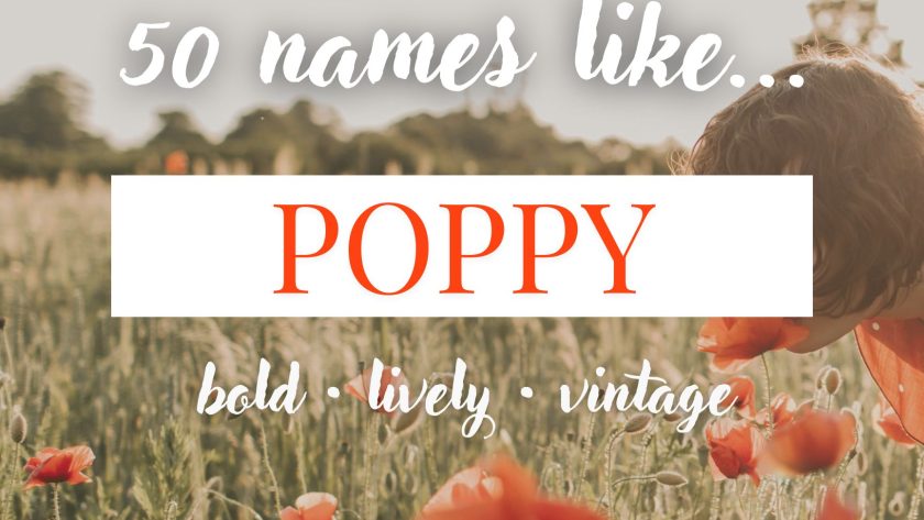 Names Like Poppy (Bold, Lively & Vintage)