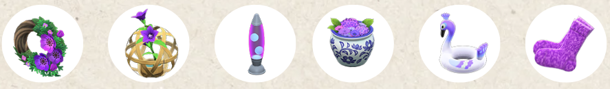 purple animal crossing items