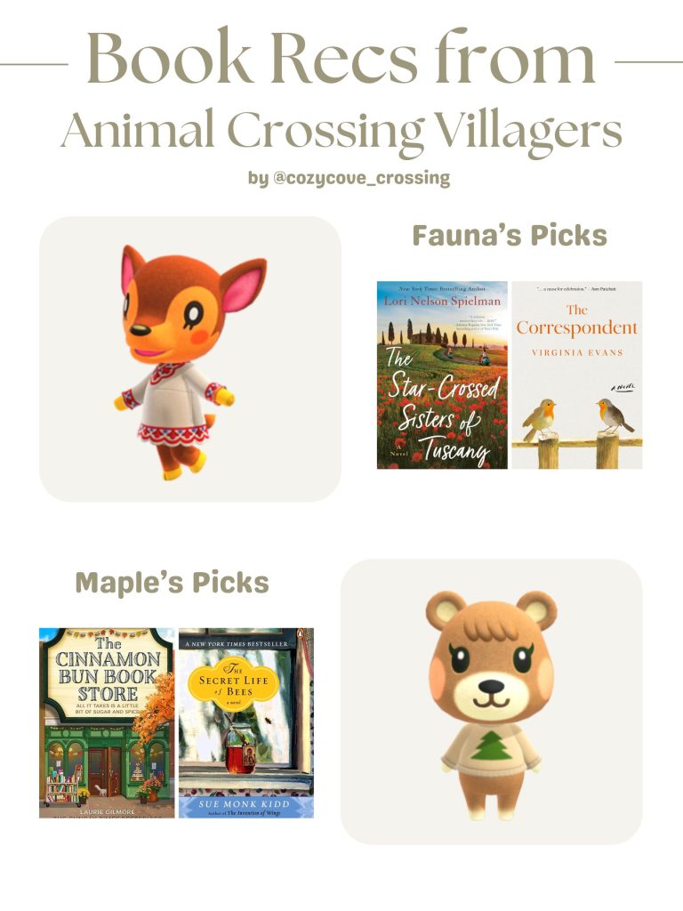 animal crossing villager book recommendations
