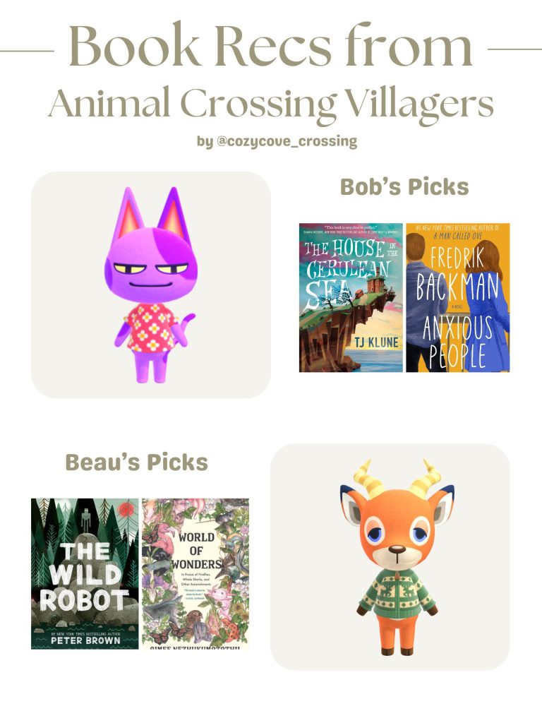 animal crossing villager book recommendations