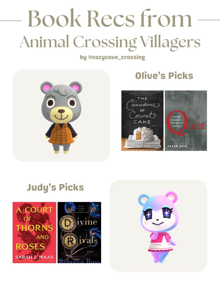 animal crossing villager book recommendations