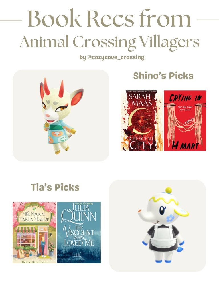 animal crossing villager book recommendations