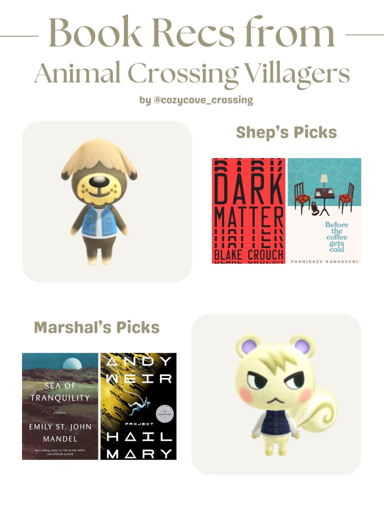 animal crossing villager book recommendations