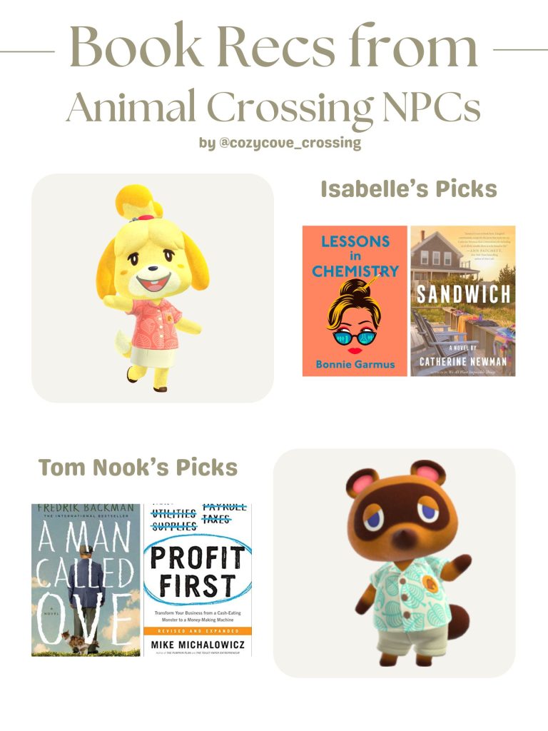 animal crossing npc book recommendations
