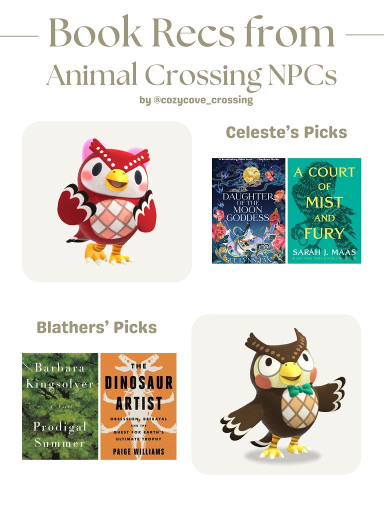 animal crossing npc book recommendations