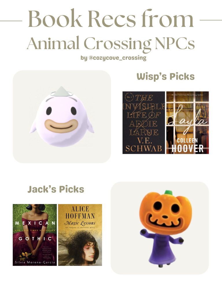 animal crossing npc book recommendations