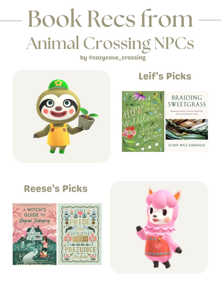 animal crossing npc book recommendations