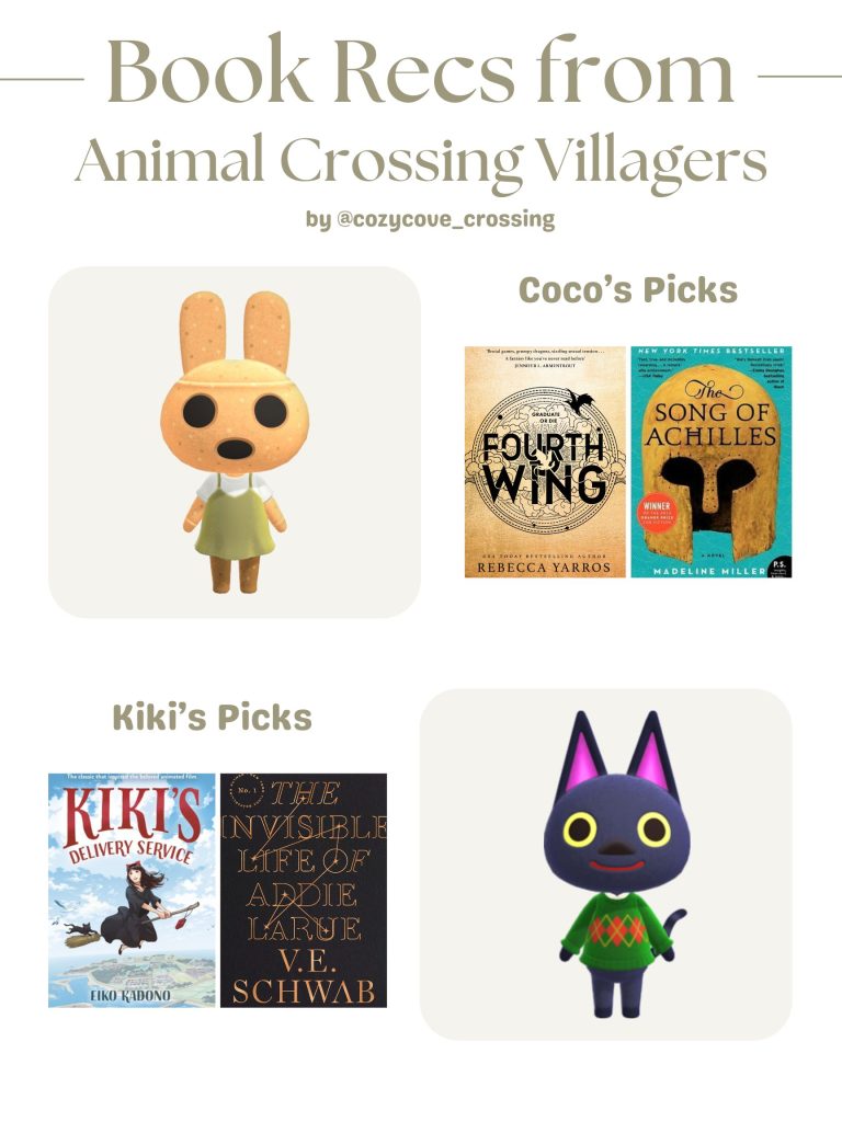 animal crossing villager book recommendations