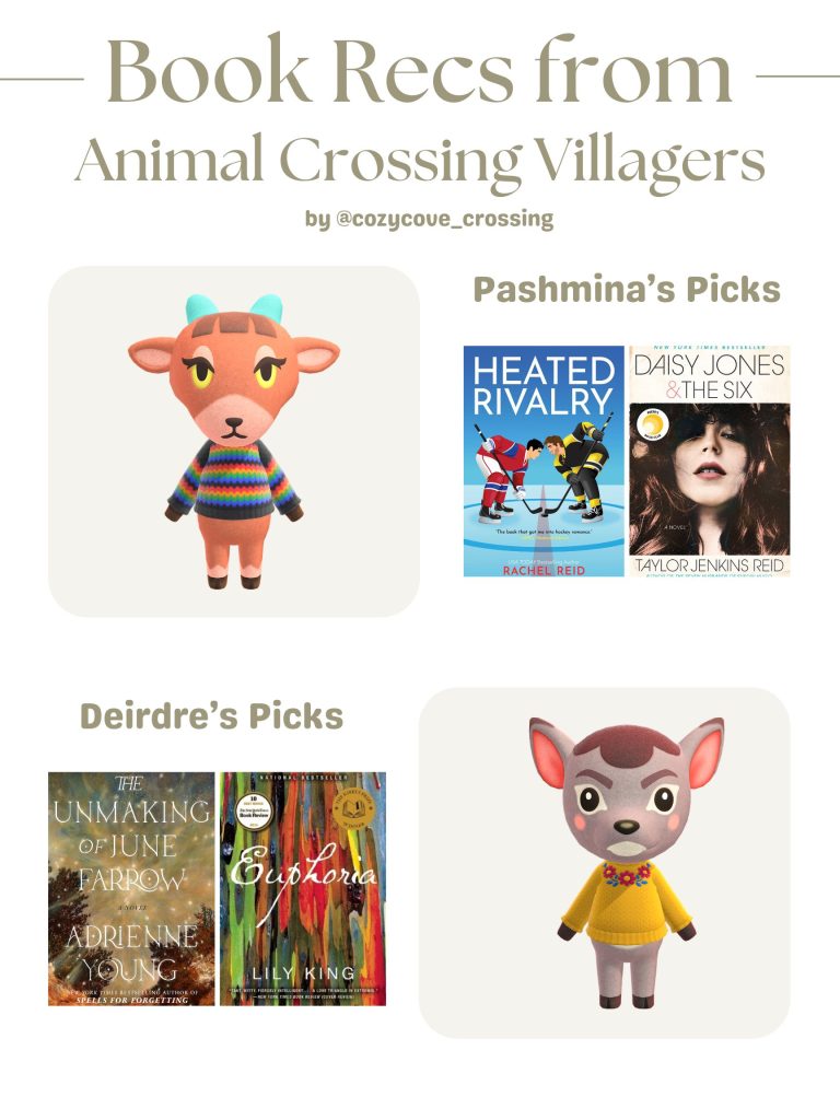 animal crossing villager book recommendations