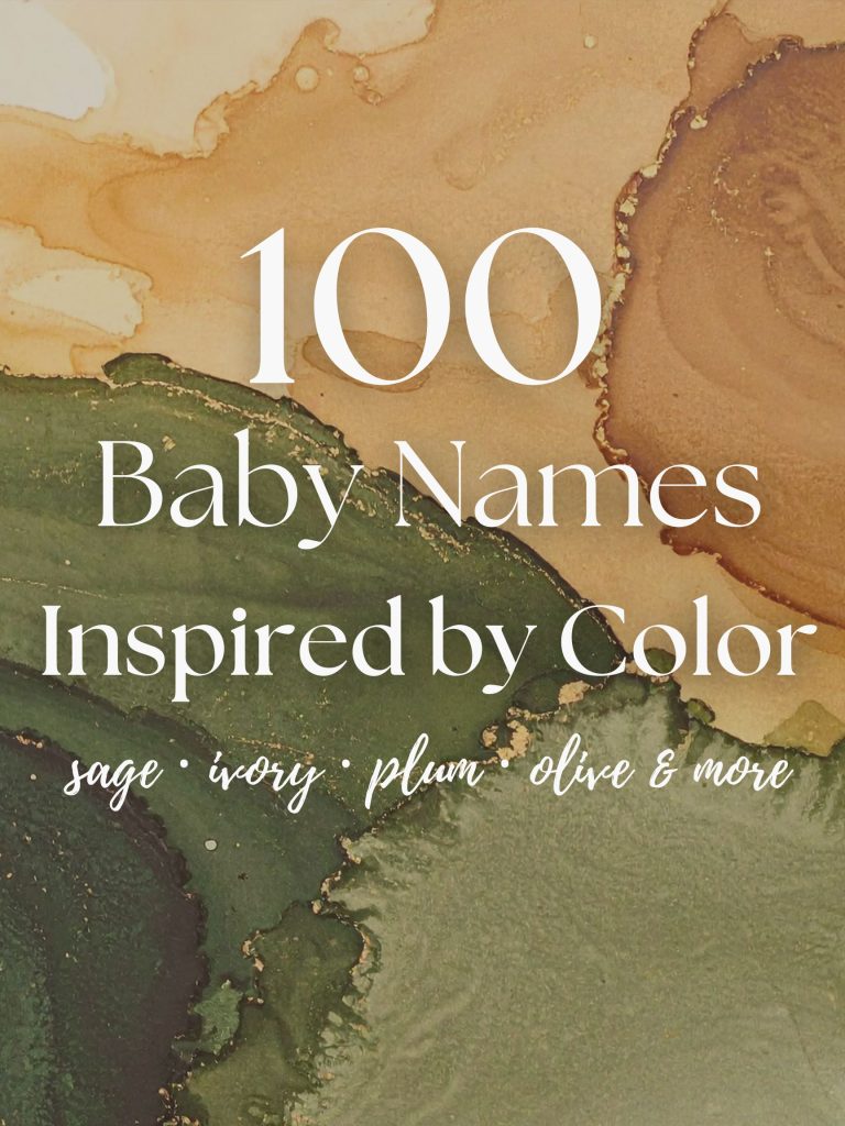 100 Baby Names Inspired by Beautiful Colors (Soft, Earthy & Dreamy)