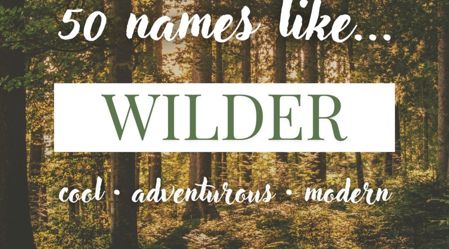 Names Like Wilder (Cool, Adventurous & Modern)